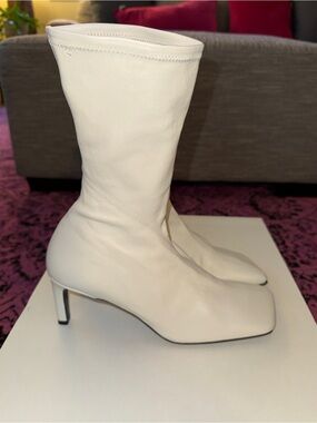 Jil Sander square toe ankle boots - Size 40 - Pristine Condition